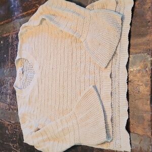 Knox Rose Cream Bell sleeved sweater